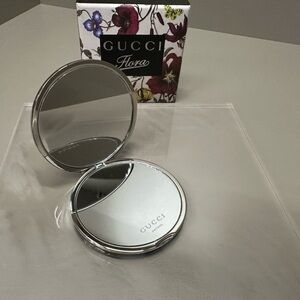 Gucci Silver Compact Mirror